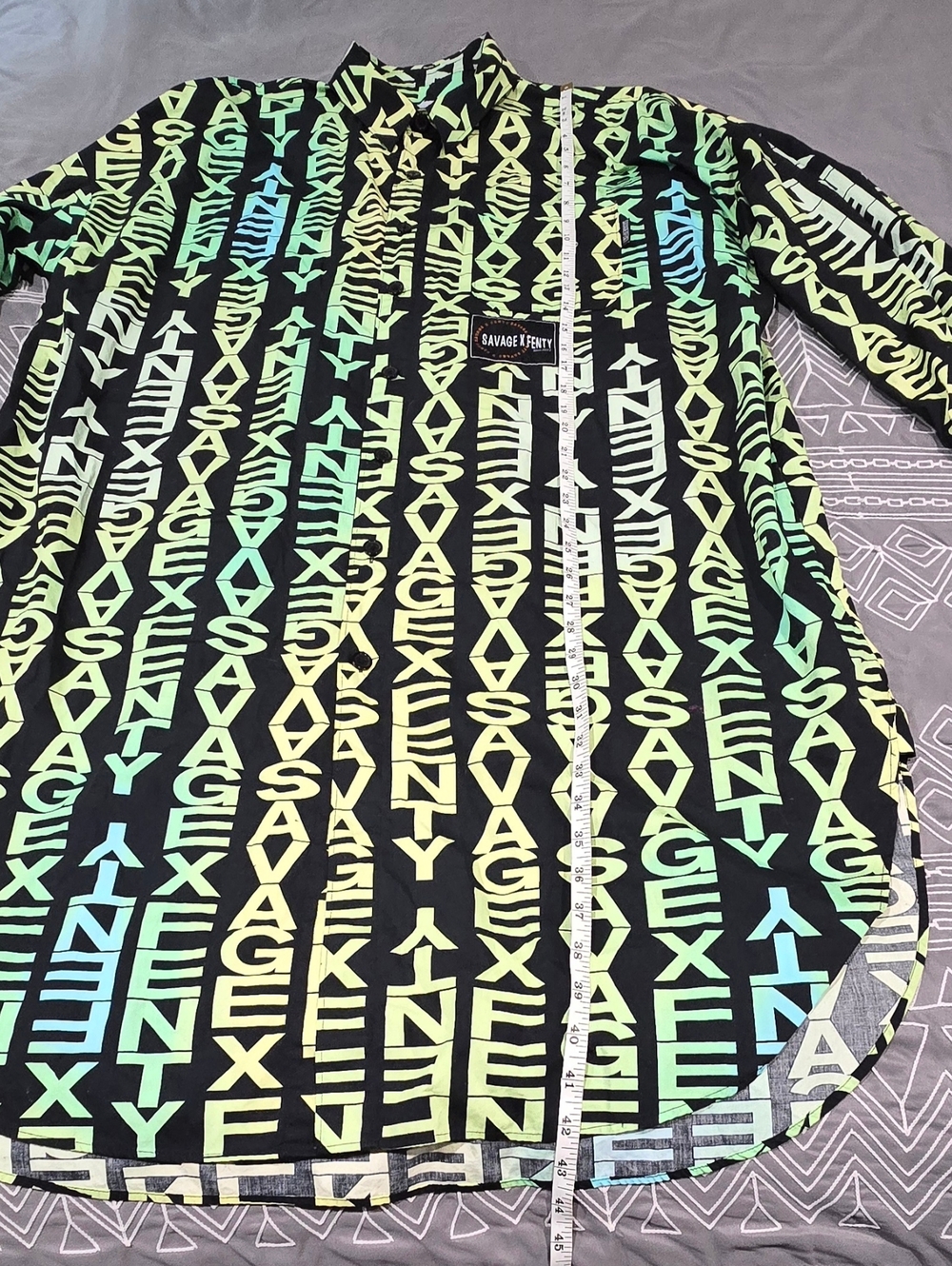 Savage X Fenty Oversized Logo Dress Size Medium - Picture 4 of 7